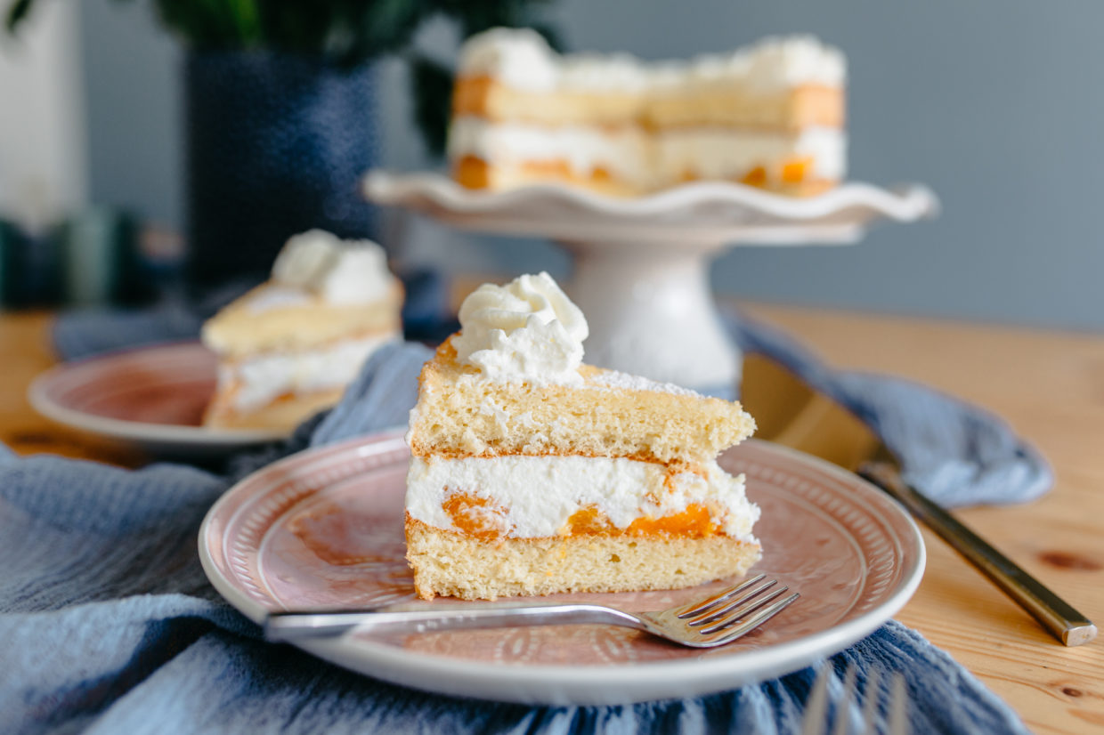 Quark Sahne Torte mit Mandarinchen