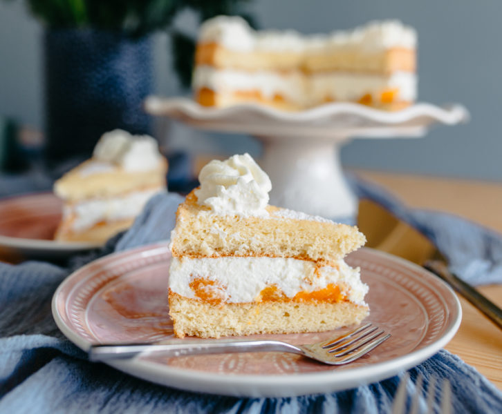 Quark Sahne Torte mit Mandarinchen