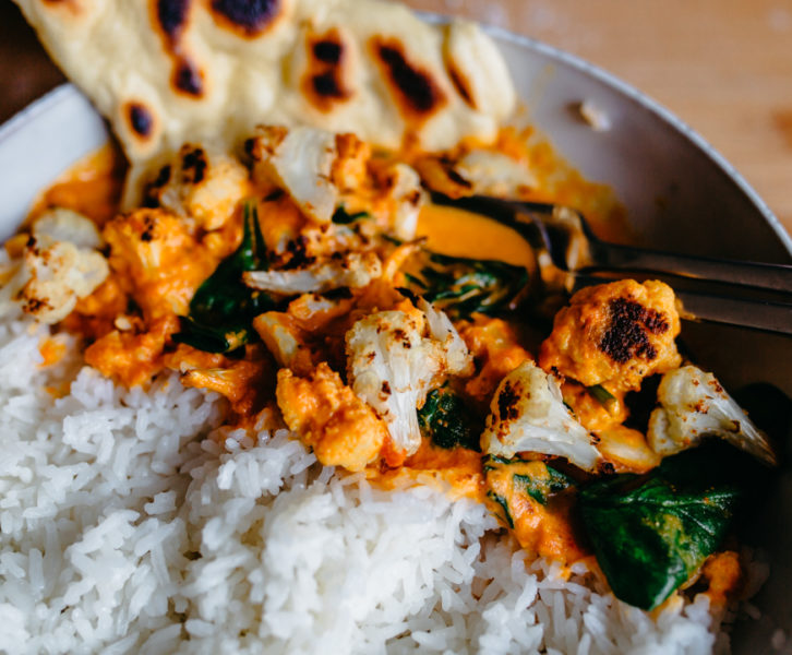 Curry mit geröstetem Blumenkohl